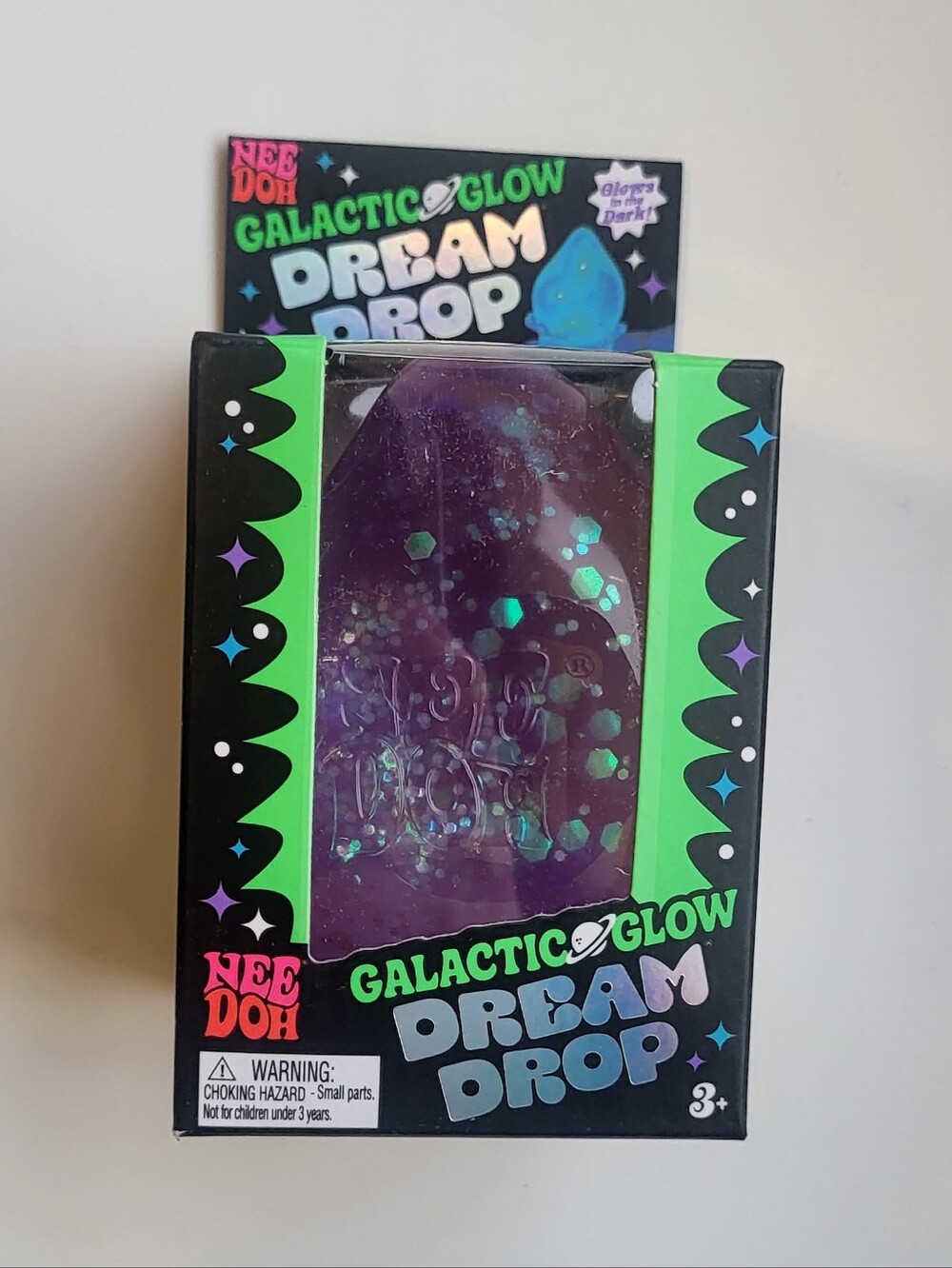 NeeDoh AUTHENTIC Galactic Glow Dream Drop - PURPLE